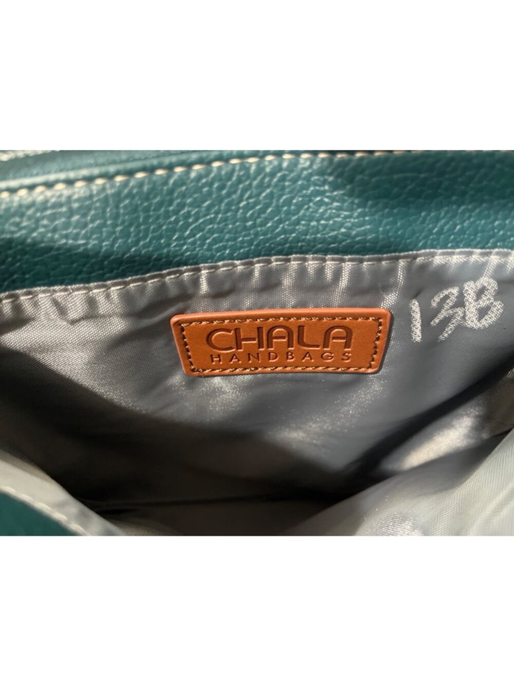Chala Sea Turtle Faux Leather Crossbody Bag Criss Messenger Bag RFID Teal NEW - Picture 8 of 11